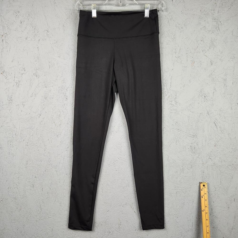 Felina Pants Womens Medium Black High Rise Leggings Stretch Athletic Gym Sports
